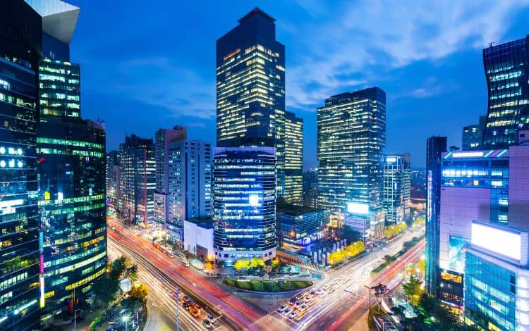 Seul: Gangnam skyline